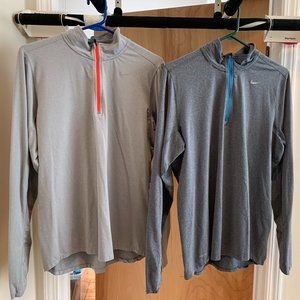 Nike Dri Fit 1/4 Zip Pullover & Hoodie Bundle